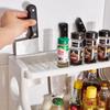 New Double Layer Kitchen Storage Rack Space Saving Multi-function Condiment Holder Large Capacity Spice Rack Kitchen Use