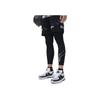 Li Ning Basketball Series Solid Color Tight Nine-Point Knitted Sports Pants Men Bottoms Black AULT007-2