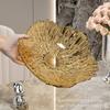 Transparent Acrylic Petal Fruit Tray Multipurpose Candy Nuts Serving Dish Organizer for Living Room Tabletop Home Storage