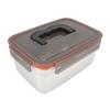 304 Stainless Steel Food Storage Container Metal Sealed Lunch Box with Handle for Home Refrigerator