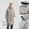 BINJORA Women's 95% Duck Down Long Hooded Puffer Jacket J5400DI91