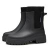 Women's Elastic Mouth Tube Rain Boots, Waterproof, Anti Slip, Wear-resistant Rain Boots for Outdoor Commuting and Camping, Women's Rain Boots