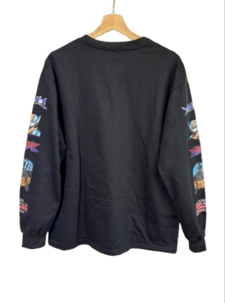 [USED] Anime-style Character Print Long Sleeve Black Medium Long Sleeve T-shirt