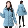 Long Cotton-padded Clothes, Fashionable Slim-fitting and Warm Cotton-padded Jackets, Middle-aged and Elderly Cotton-padded Clothes, Thickened Coats