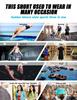 Plus-Size Men's Quick-Dry Breathable Beach & Sport Shorts