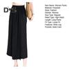 Sommerhose für Damen, elastisch, hohe Taille, weites Bein, lange Hose, einfarbig, geschlitzte Bündchen, lockere Passform, Rockhose für den Alltag