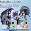 Wireless Auto Rotate Fan Small Portable Circulation Fan Strong Wind 10000mAh Battery USB With Light Clip Fan