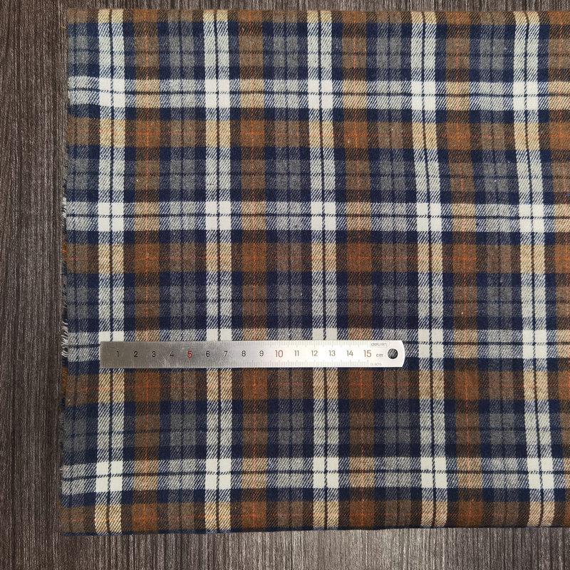 Nueva llegada: Tejido de Algodón Cepillado a Cuadros para Ropa Infantil y de Mujer - Tejido de Franela Jacquard Teñido en Hilo de Poliéster-Algodón.