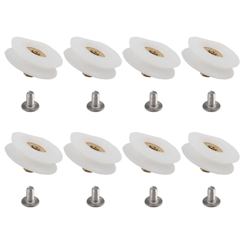 Kompatible Duschteile Ersatz-Rädchen Perfekt für DIY-Projekte Einfache Montage Duschrollen Rolle