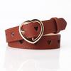 New Women's Simple and Versatile Love Hollow Belt Women's Pin Buckle Jeans Belt