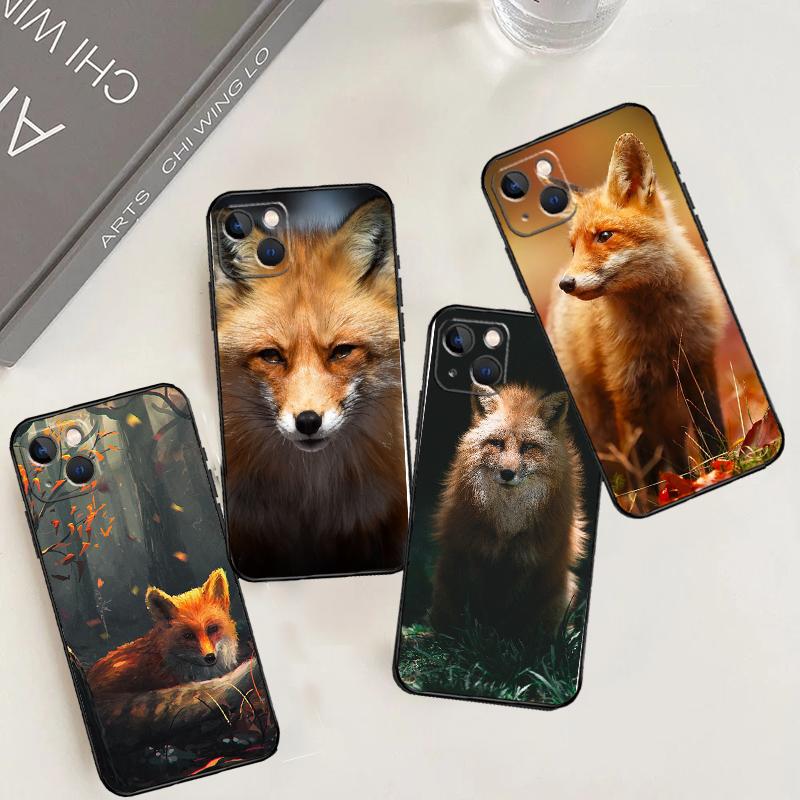 Cute Fox In Autumn Phone Case For iPhone 17 Pro Max16 15 14 13 11 12 Pro Max Plus 12 13 Mini 16e 17 Air Cover