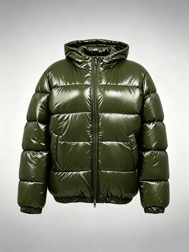 Men’s Winter Hooded Cotton Jacket: Warm Padded Coat for Casual Wear - European & American Style