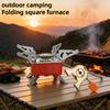 Tragbarer Brenner Camping Faltbar Winddicht Outdoor Gaskocher für Rucksackreisen Camping Wandern Picknick Campingkocher Grill