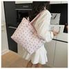 Summer large-capacity shoulder bag bow casual shoulder bag trendy student class commuting tote bag