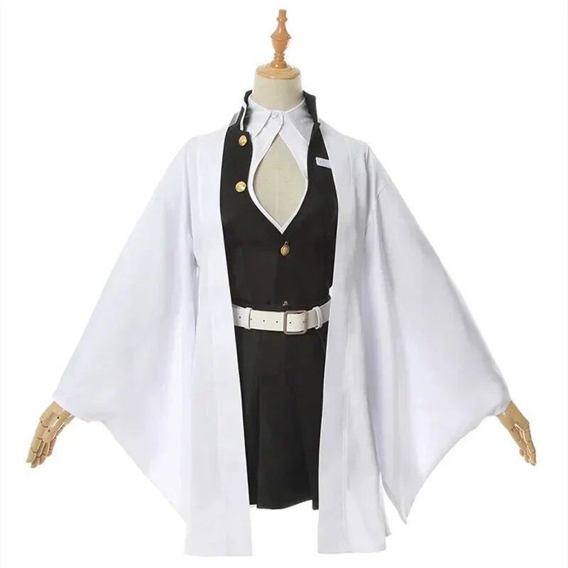 Bambini dospělí Demon Slayer Kimetsu No Yaiba Anime Kimono Kanroji Mitsuri Kostým Cosplay Kisatsutai Donne Sexy vestiti di