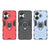 For Poco M6 Case Cover Xiaomi Poco M6 Capas Shockproof Phone Back PC Ring Holder Stand Magnetic Armor Case Poco M6 PocoM6 Fundas