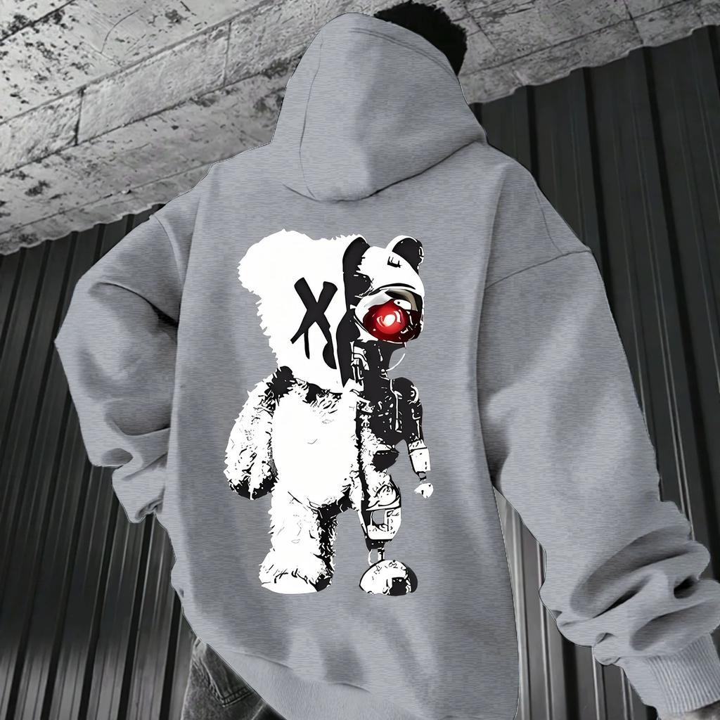 Factory Men's New Fashion Trend Kangaroo Pocket Hoodie Hoodie Printed Top