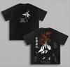 2026 Hot Sale Manga BLEACH Kyoraku Shunsui T-shirt Summer Casual Short Sleeve Oversized Tee Clothes Men Clothing Vintage Washed Cotton T Shirt Top
