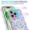 For iPhone 16 Pro Magnetic Case Wave Edge Glitter TPU Phone Back Cover