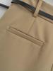 Plus Size European-Style High Waist A-Line Skort with Belt for Women