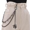 Chaîne de taille multicouche Hip Hop Punk Métal Rivet Bijou pour Performance Scénique