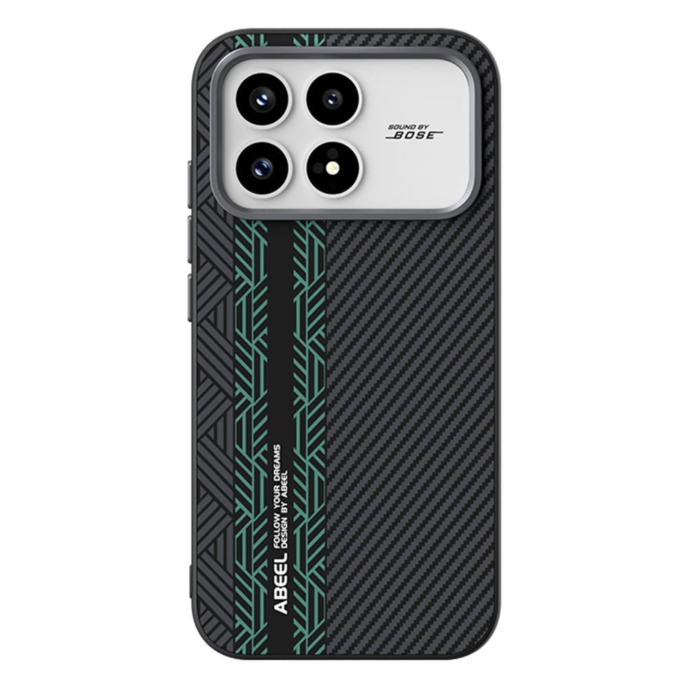 ABEEL Pro Xiaomi Redmi K90 5G/Poco F8 Pro Magnetický kryt PC + TPU + Hliníková slitina + PU kůže Tenký zadní kryt telefonu
