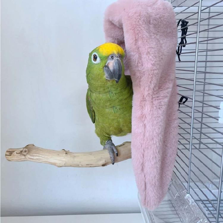 Warm Bird Perch Cover Cave Shed Small Pet Warm Hut Cage Tent for Cockatiels