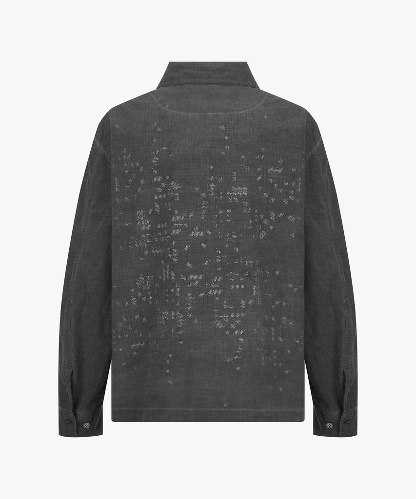 Endeuligseu Starring Luna Surface Linen Shirt (Black)