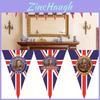 Handheld Flag British King Charles Coronation High-quality 90x150cm Fabric