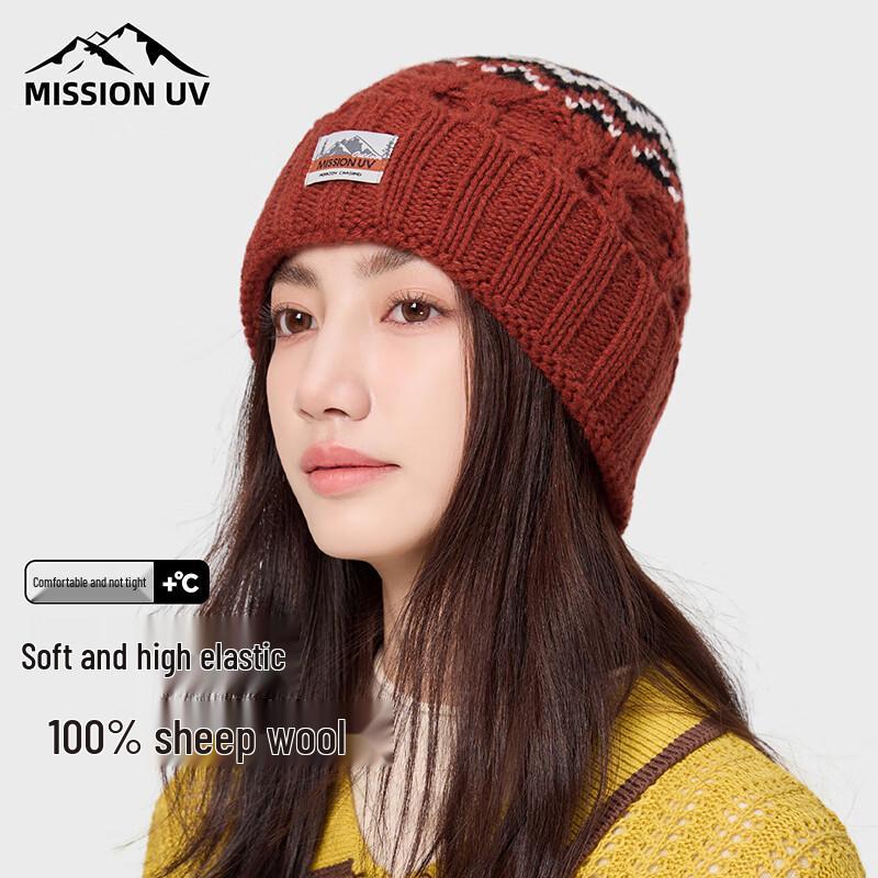 MISSION UV Women s Winter Wool Knit Beanie