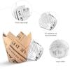 200pcs Tulip Cupcake & Muffin Tins Liners, 2” Standard Newspaper Pattern Paper Baking Cups Nature and White