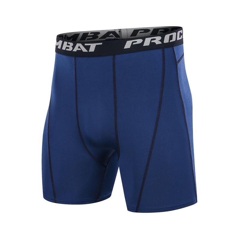 Men's Quick-Dry High-Elastic Basketball Running Shorts 6014: Sweat-Wicking, Tight-Fit Base Layer for Training