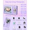 Digital Camera, FHD 1080P Kids Camera, 44MP Point and Shoot Cameras for Pictures with 32GB Card, 16X Zoom, Lanyard, Portable Travel Mini Camera for