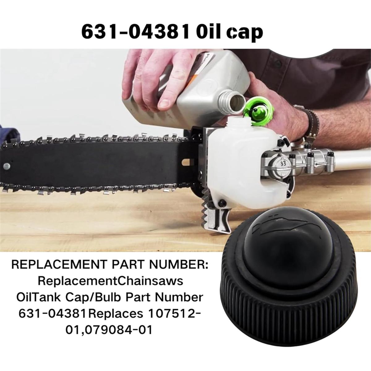

2pcs 631-04381 Chainsaw Bar Oil Cap for Pole Saws Oil Cap Replacement Electric Chainsaw 107512-01 079084-01 China Mainland