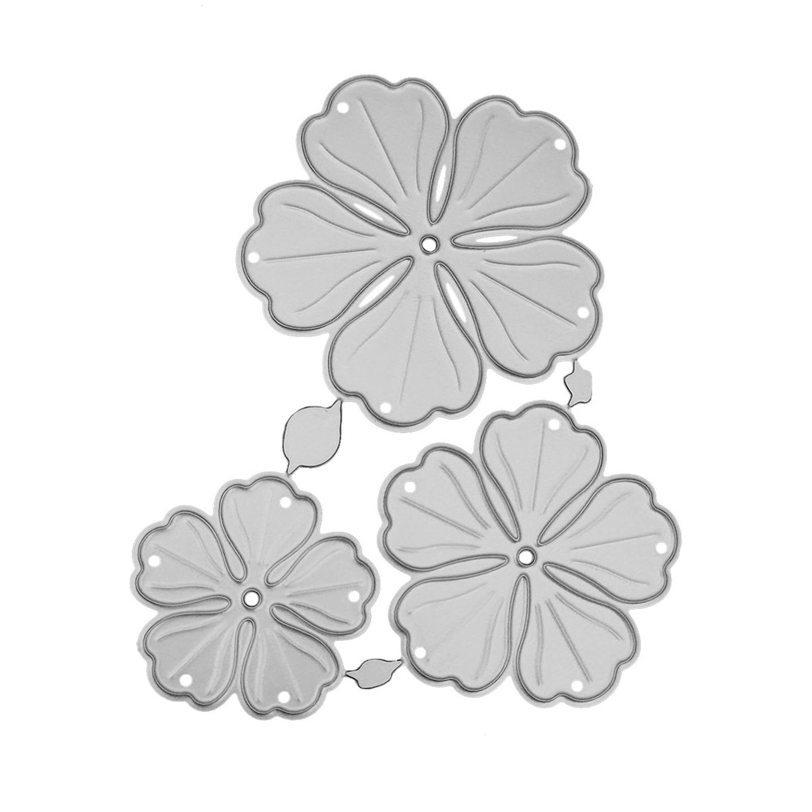 

Форма для ножа с 3D-цветочным декором, рельефная форма для ножа из углеродистой стали One Size серебряный