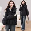 Hooded down cotton jacket girls' winter clothes 2025 new student short cotton jacket bread jacket