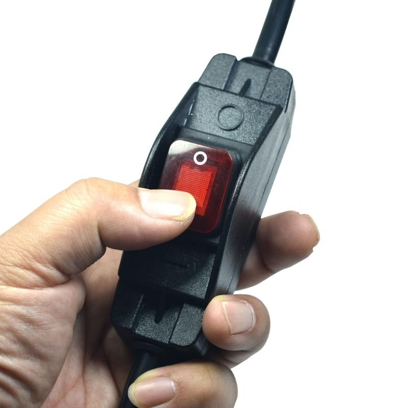 16A 250V Heavy Duty Power Cord With Waterproof Switches 3 Prong Outdoor Extension Cord for Indoor and Outdoor Use