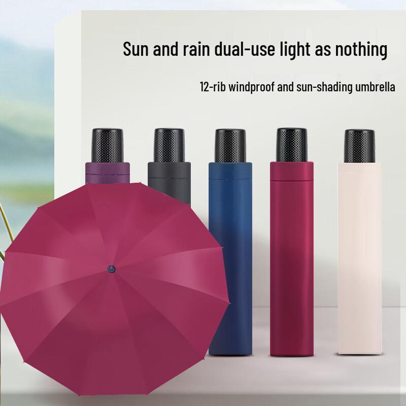 Handun Large 12-Rib Double UV Folding Umbrella