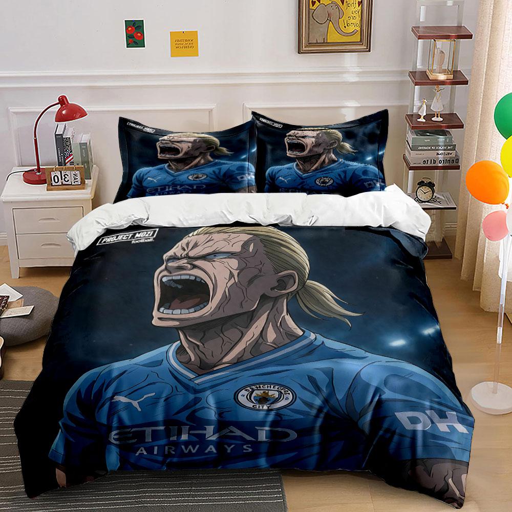 "Anime Style Football Bedding Set" Bedding Duvet Cover Set Duvet Cover Pillowcases (1 * Duvet Cover 2 * Pillowcases, without duvet insert)