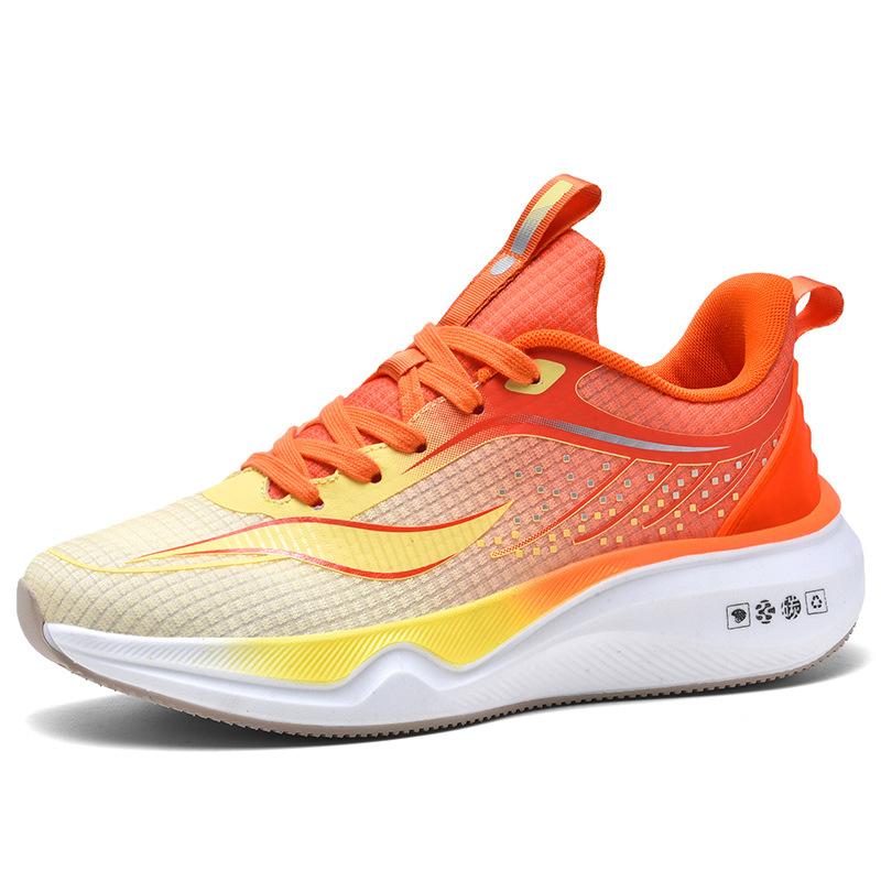 Cross unexpectedly large size new cushioning rebound light running shoes mesh breathable fashion gradual change trendy men shoes wholesale