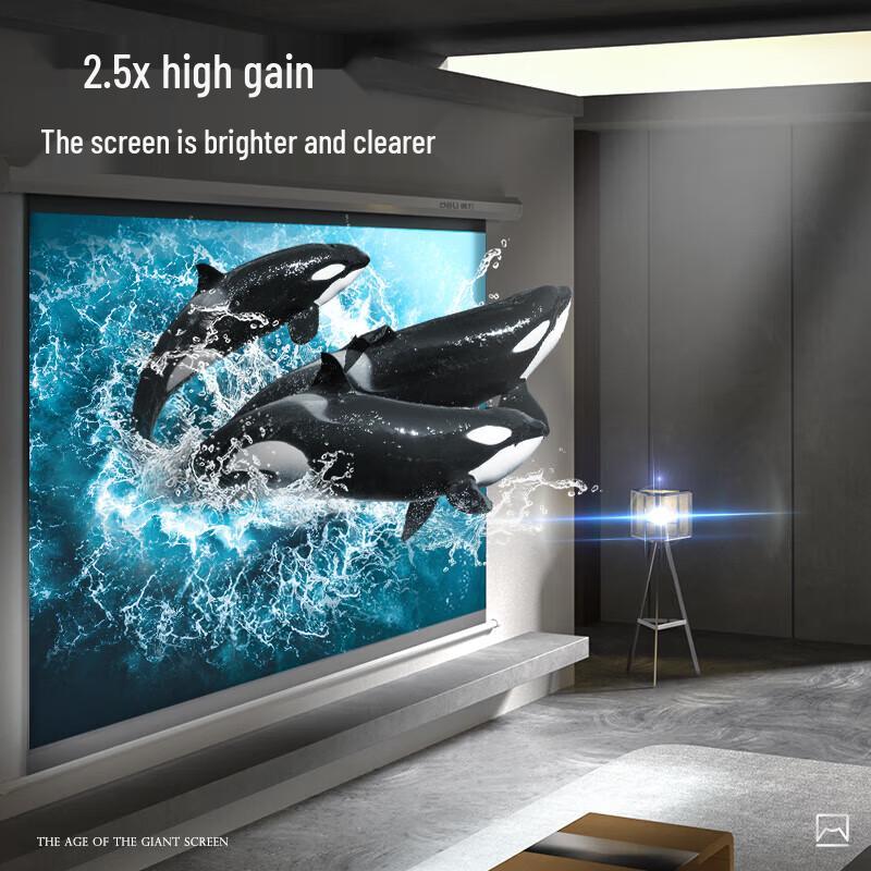 

deli 100-inch 16:9 Motorized 8K Projector Screen