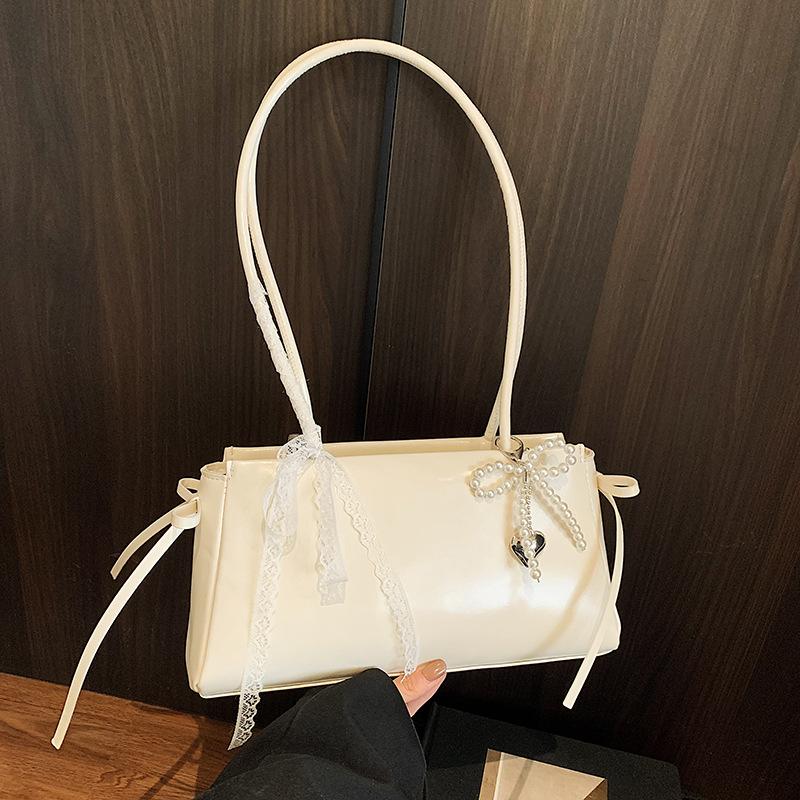 Korean Cute Girl Armpit Bag 2025 New Fashion Bow Pillow Bag Premium Texture Versatile Shoulder Bag