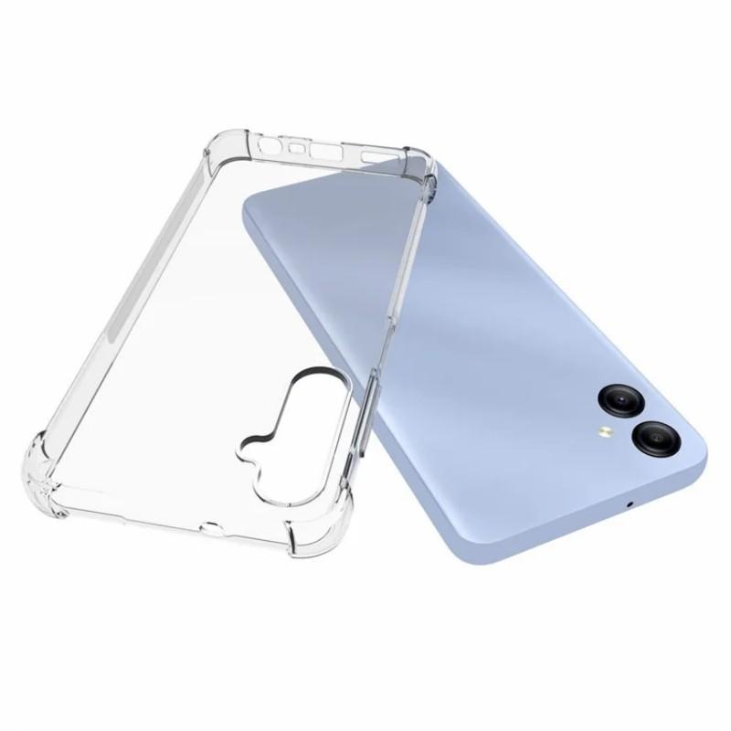 For Samsung Galaxy A05 4G Back Cover WANLONFENG TM Series 2.0mm Clear TPU Phone Case (Big Lens Hole)