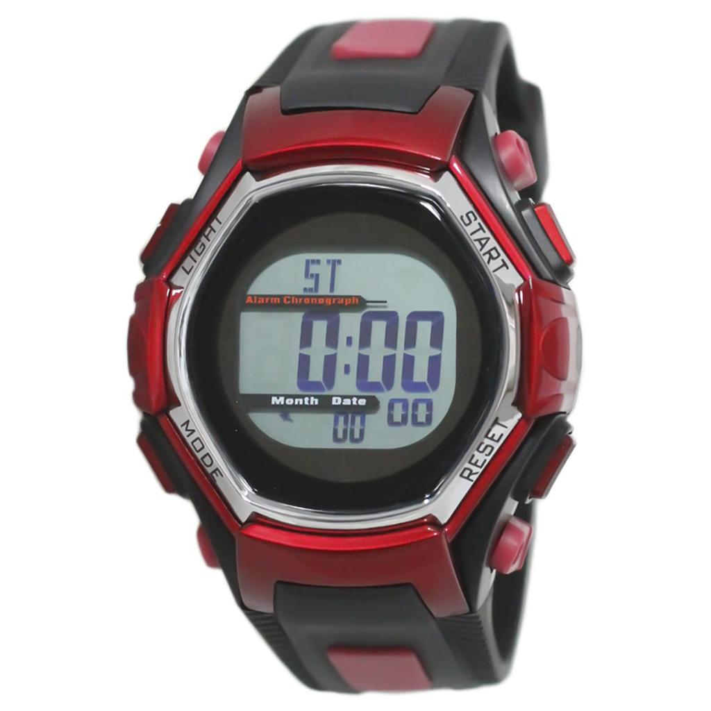 [Clefa] Digital Men's Watch Radio Solar Rechargeable Urethane Belt Black FDM7861-RD