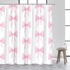 Watercolor Pink Bow Shower Curtain: Whimsical, Romantic Bathroom Decor For Sweet, Cozy Ambiance, And Lovely Charm