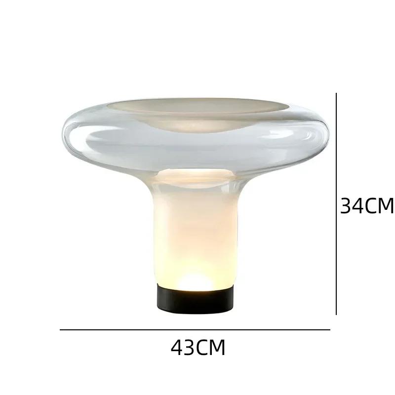 Modern designer glass floor lamp Nordic luxury creative living room dining room bedroom warm LED desk lamp artistic lighting EU Plug