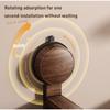 Retro Suction Cup Walnut Toilet And Bathroom Storage Rack No Punching Toilet Tissue Basket Bathroom Waterproof Storage Rack
