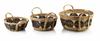 Bali Complete 3 Baskets 30X30X15/27X27X13/21X21X9 Cm