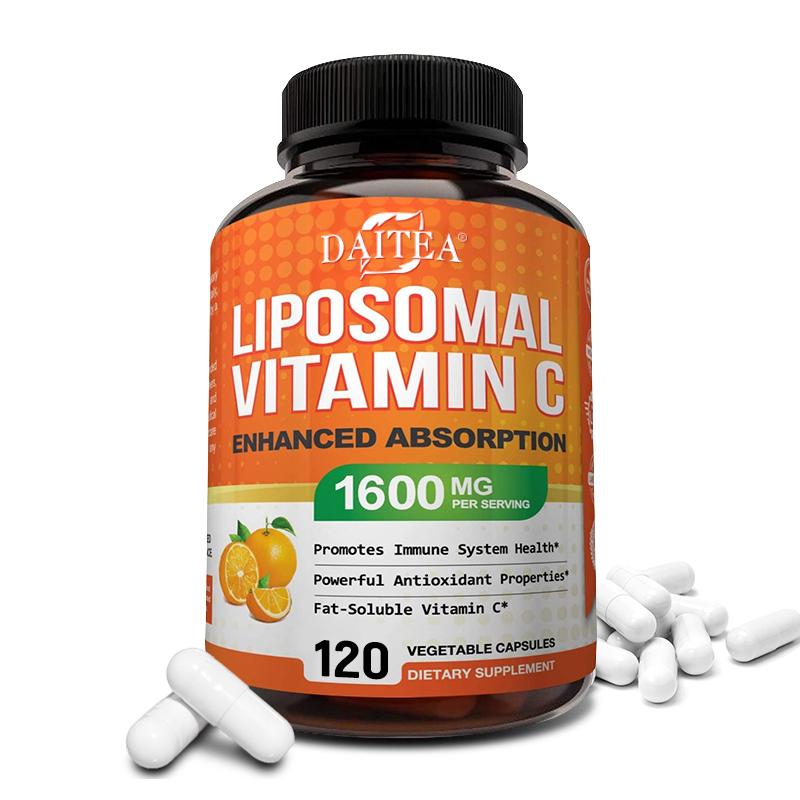 Liposomal Vitamin C Complex 1600 Mg Dietary Supplement, 120 Capsules Per Bottle 120 Capsules