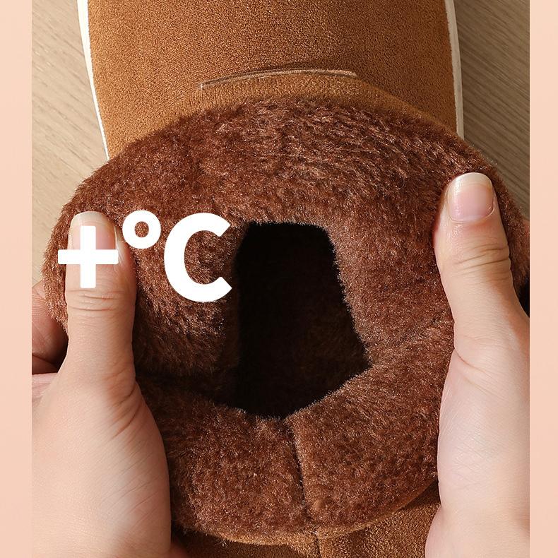 Herbst- und Winter Herren Baumwollschuhe Schneestiefel Dicke Sohle mit Fellfutter Damen Schneestiefel